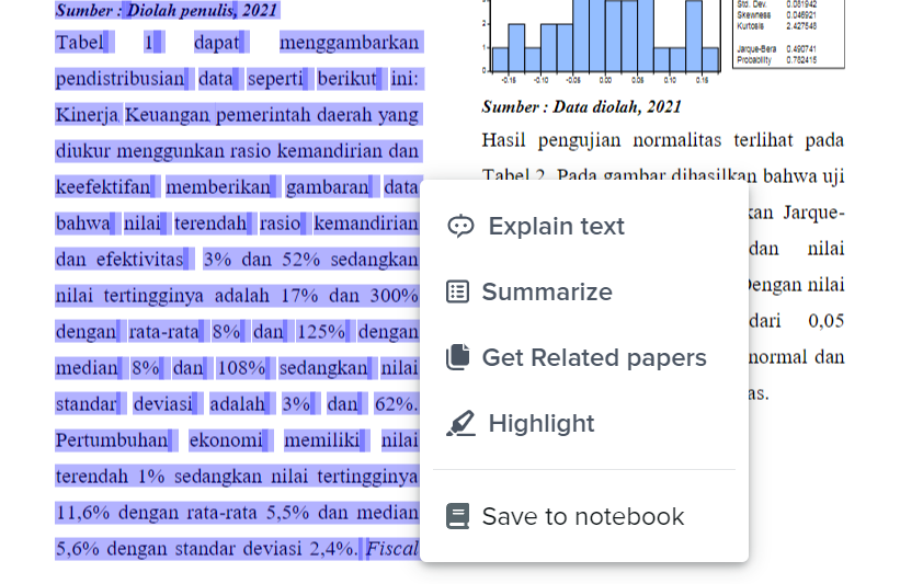 Highlight pada PDF di SciSpace.